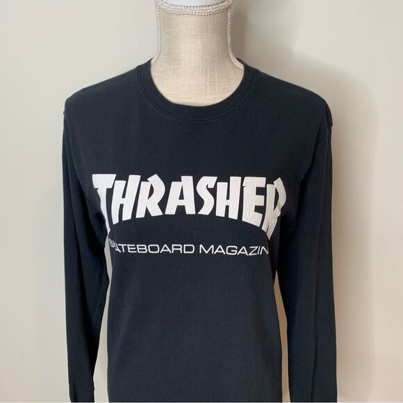 Thrasher Skateboard Magazine Long Sleeve Tee Shirt Small - Picture 2 of 9